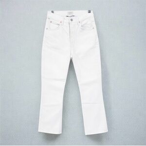 Citizens of Humanity High Rise Raw Hem Straight Jeans Size 25 EUC